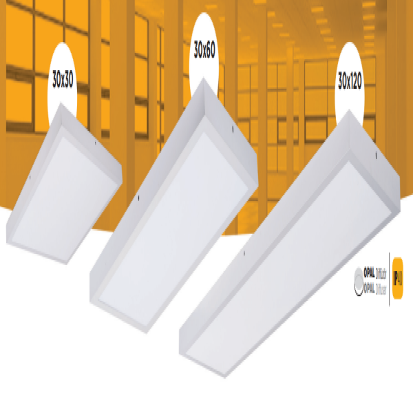 30x60 Surface Mounted Office Luminaire 30W